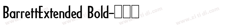 BarrettExtended Bold字体转换
